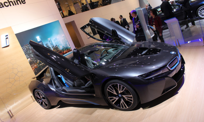 BMW i8: A supercar in eco-clothing. The i8 is a hybrid electric car set for launch this summer.