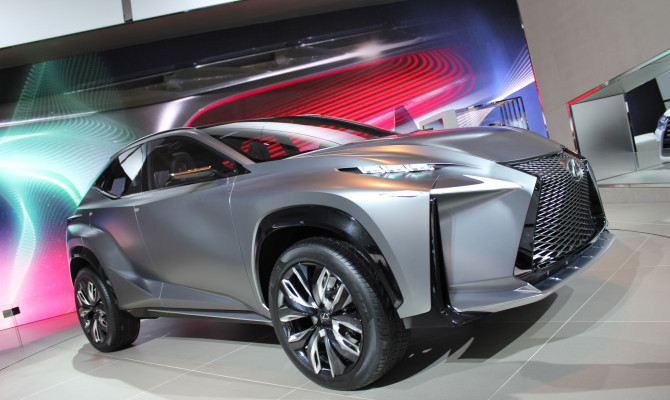 Lexus LF-NX: This concept previews the look of the next small SUV from Lexus.