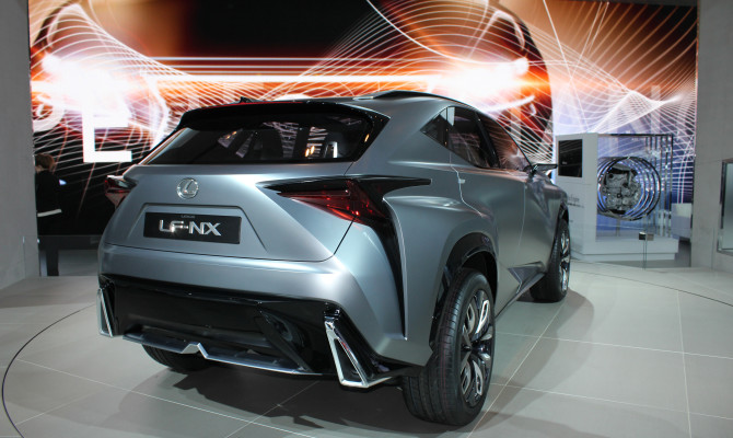 Lexus LF-NX: This concept previews the look of the next small SUV from Lexus.