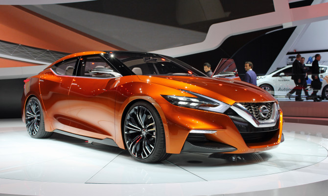 Nissan Sport sedan concept: A new design direction for Nissan, offered just before the new Maxima is revealed.
