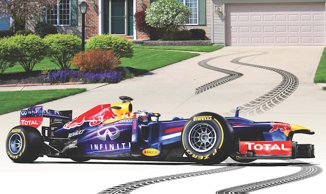 KM Infiniti-Red Bull F1 driveway 670x400